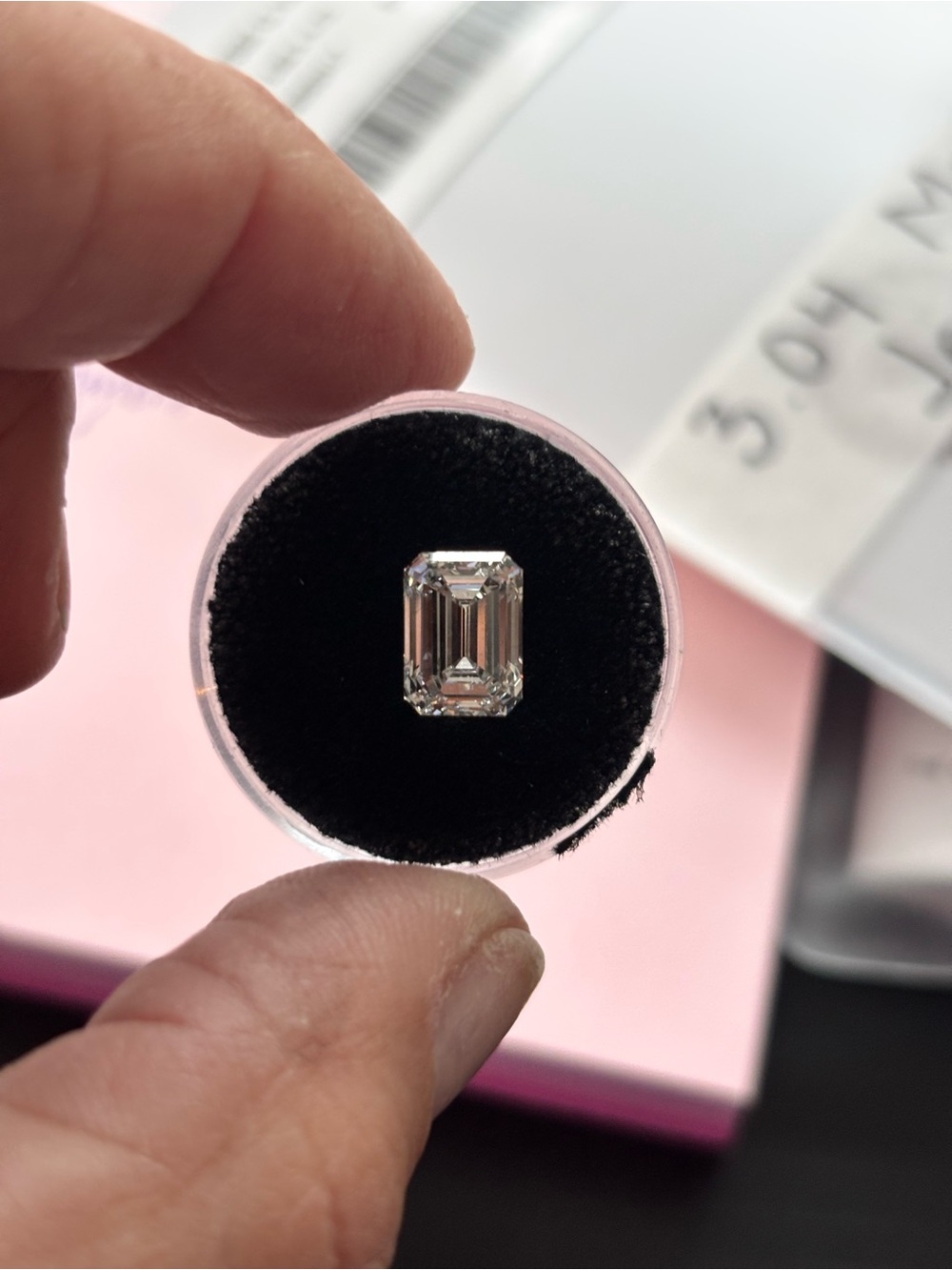 3.04 ct Emerald Cut Loose Lab Diamond G VS2 Excellent cut